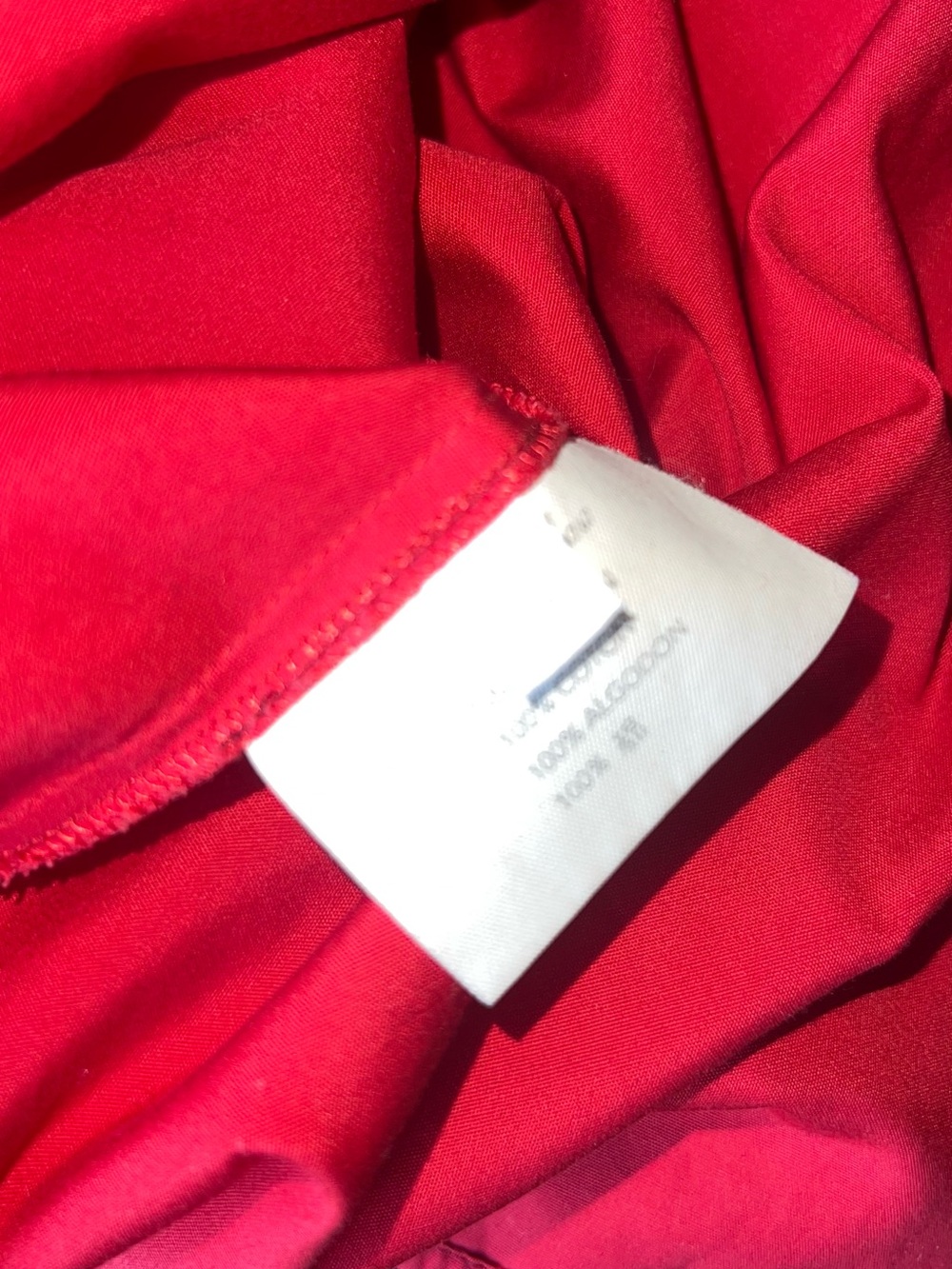 Miu Miu Vibrant Red Button-Down Long Sleeve Shirt - Picture 9 of 9